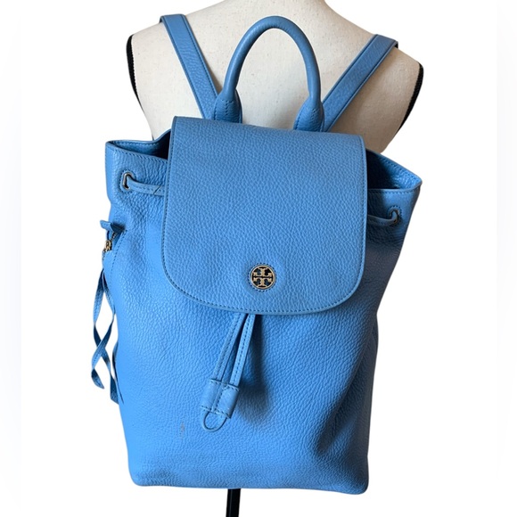 Tory Burch Blue Leather Backpack - Picture 2 of 13
